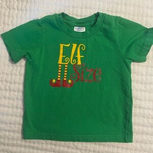 Port and Company Green 'Elf Size' Kids Tee